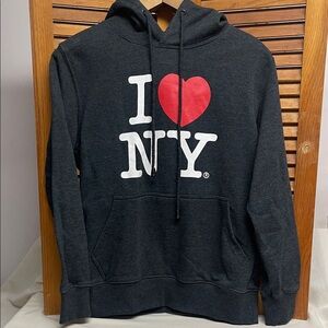 Classic I Love NY Hoodie - Charcoal